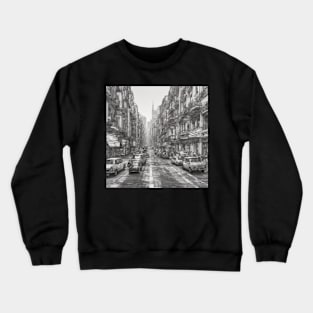 cityscape art design penting Crewneck Sweatshirt